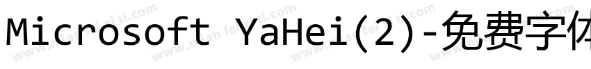 Microsoft YaHei(2)字体转换